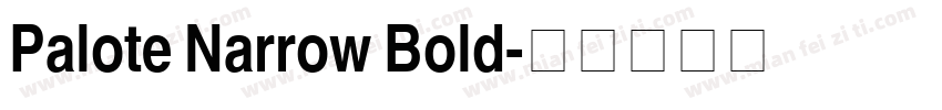 Palote Narrow Bold字体转换